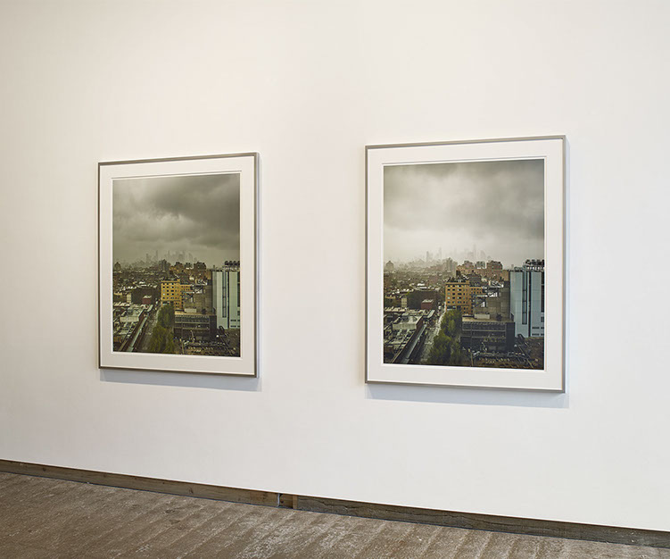 Installation view of John Riddy's exhibition "Half-light" at Frith Street Gallery in 2018