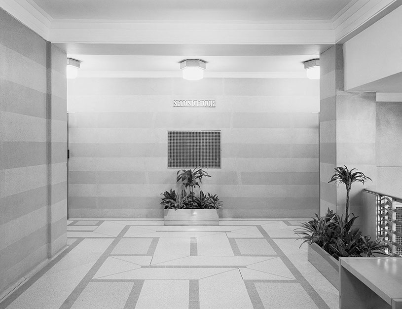 A photograph by John Riddy of Hay's Wharf London.