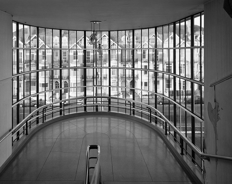 A photograph by John Riddy of the De La Warr pavillion designed by Erich Mendelsohn and Serge Chermayeff