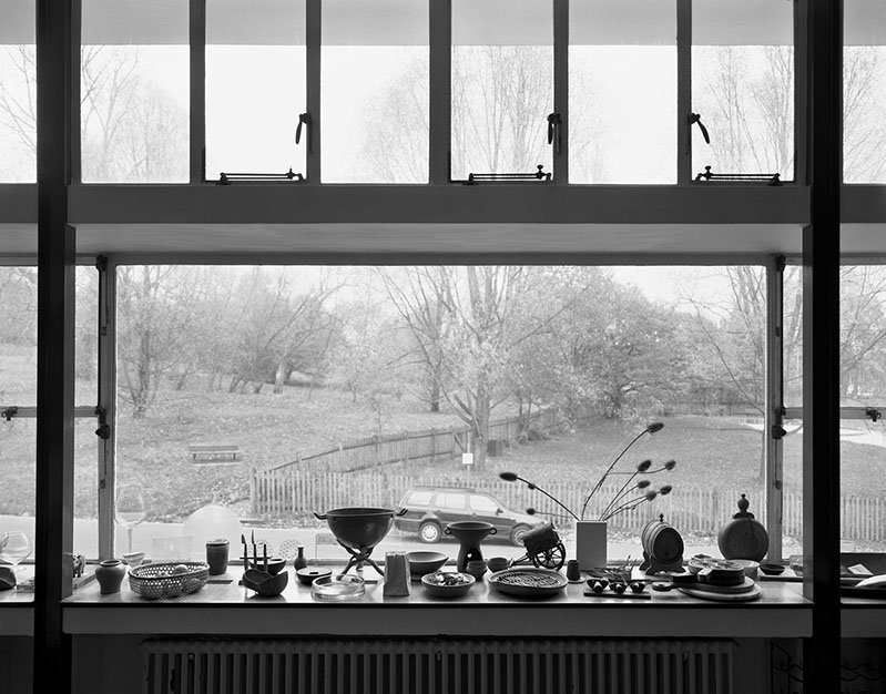 A photograph by John Riddy of the house at 2 Willow Road Hampstead designed by Ernö Goldfinger