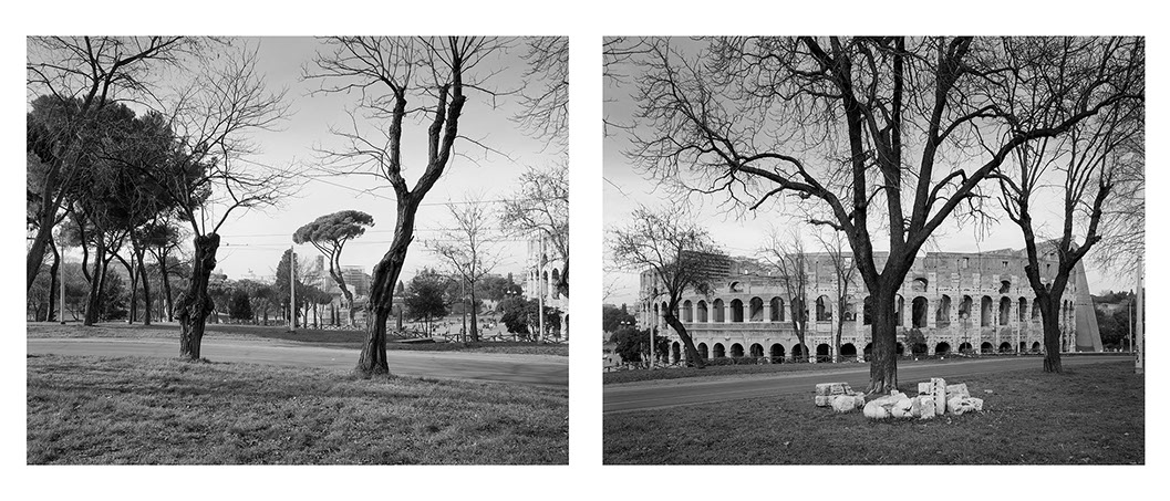 John Riddy's diptych 'Rome (Colosseum), 1999 from his series of photographs of Rome