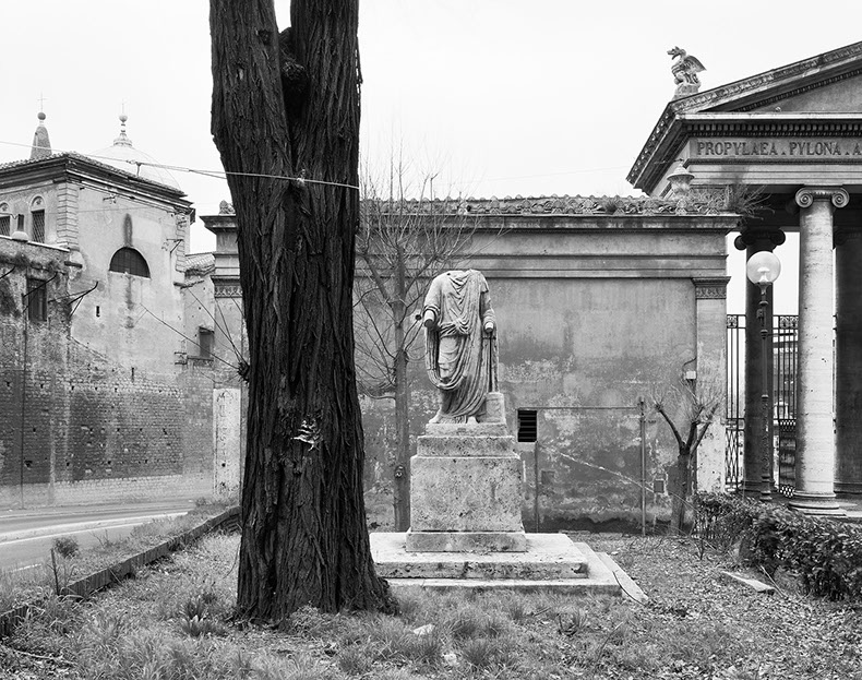 A photograph of the Piazzale Flaminio from John Riddy's series 'Rome'